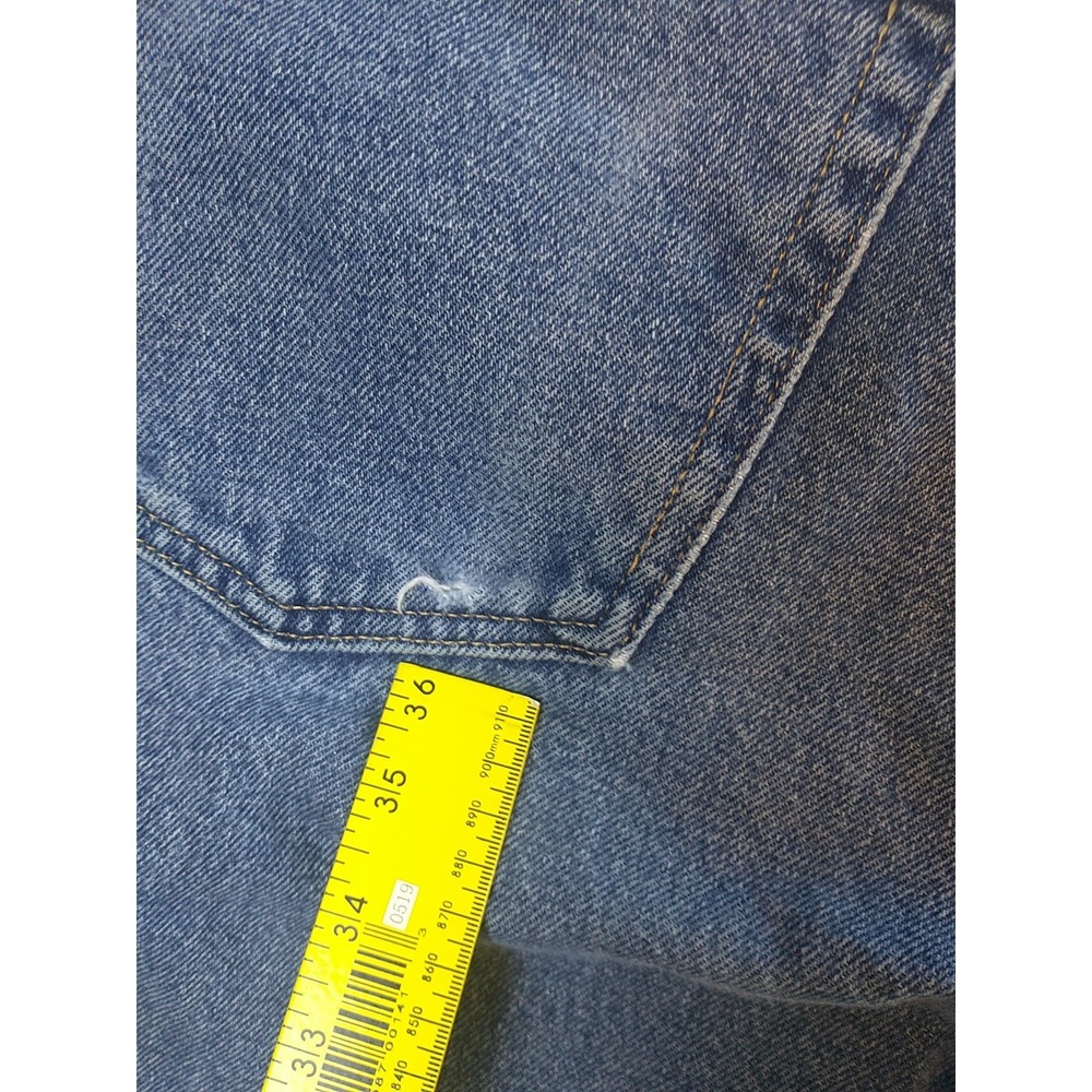Mens Medium Wash Straight Leg Denim Jeans 100% Cotton 32x31 976T1DR - Picture 15 of 16